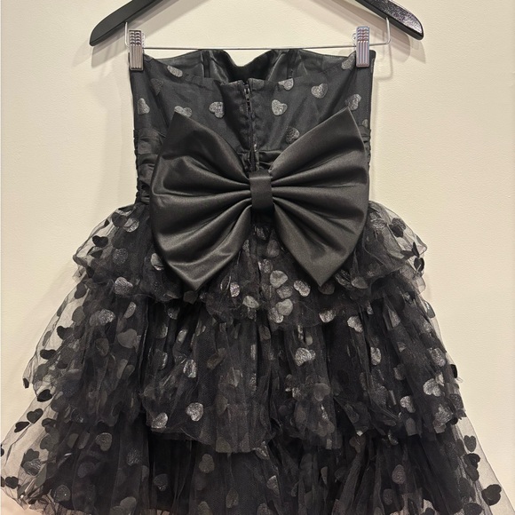 Betsey Johnson Black Evening Strapless Dress - Picture 7 of 13